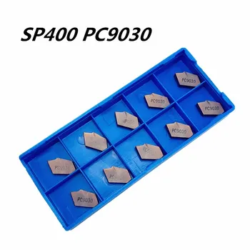 10szt tokarskich SP400 PC9030 wysokiej jakości pełnowęglikowe ostrze metalowe, narzędzia tokarskie SP400 toczenie części CNC i долбежный narzędzie