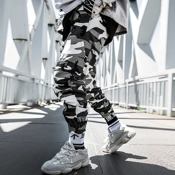 11 BYBB ciemne taktyczne patchwork kieszenie kamuflażu spodnie osób Harajuku Joggers Męskie spodnie uliczny hip-hop funkcja spodnie