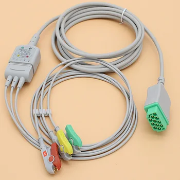 11P EKG EKG główny kabel i leadwire dla GE Marquette Patient ECG EKG Dash PRO/Eagle/Solar/Tram systems.,AHA/IEC,3 przewody.