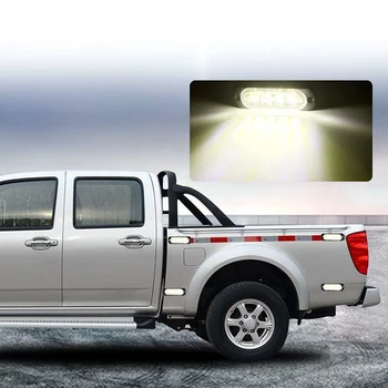 12W 12-24V Volt LED Car Truck Light Bar Flash Strobe Warning Lights lampa Biała