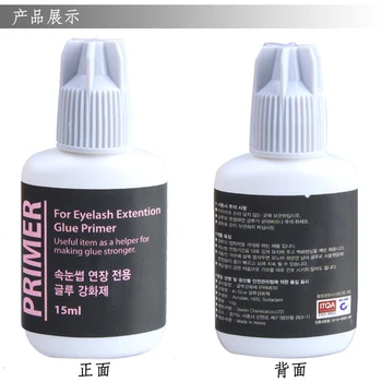 15 ml Korea marka przedłużanie rzęs podkład klej do sztucznych rzęs Lash primer Cleaner zastosowanie rozszerzenie przygotowanie