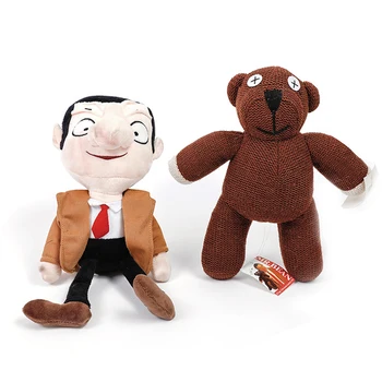 1szt 25-30 cm ładny Kawaii jaś Fasola miś pluszowe zabawki Mr Bean zabawki miękka lalka zabawka dla dzieci prezenty