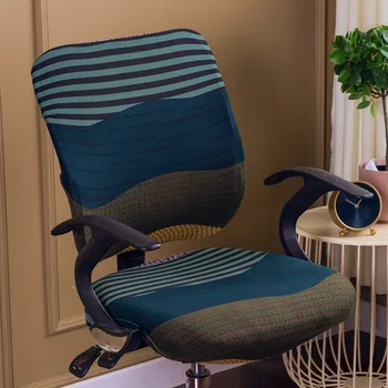 2 szt./kpl. uniwersalny elastan pokrowiec na krzesła elastyczny Podział pokrywa tylna krzesła+pokrowiec siedzenia biuro obrotowy komputer naciągnąć pokrowiec na krzesła