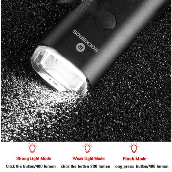 200/400 lumenów rowerowa światło USB Akumulator światło latarki led przedni reflektor wodoodporna oprawa bezpieczne sprzęt do jazdy konnej