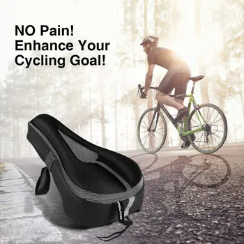 2018 Bike Seat Cushion Cover - żelowa poduszka siedzenia roweru Pad for Men/Women Comfort, odpowiednia dla roweru górskiego roweru stacjonarnego