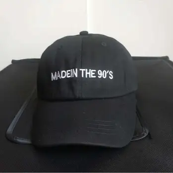 2018 nowe mężczyźni kobiety MADEIN 90s haft tato kapelusz, czapka z daszkiem list styl неконструктивная moda unisex tato kapelusz kapelusze