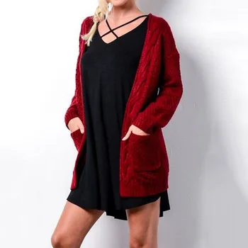 2019 Jesień/Zima nowy średni długi duży rozmiar kolorem przewodnik sweter twist z dzianiny sweter S/M/L/XL/XXL/XXXL
