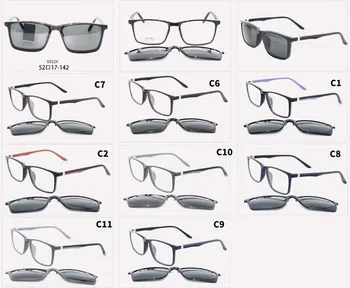2019 TR90 szklana ramka z magnetycznym uchwytem okulary Oculos De Sol Double szkła Flip Up okulary Classic 10 szt./lot
