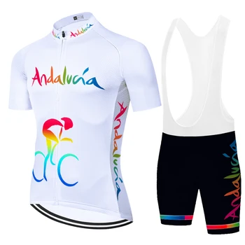 2020 ANDALUCIA cycling jersey set men spain completo ciclismo estivo 20D gel pad summer quick dry biker szorty