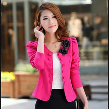 2020 Lady komplet kurtka blezery dwurzędowy krótki czarny biały różowy żakiet Feminino koreańskiej cienką odzież damska top rozmiar S-XXXL