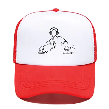 2020 New Dj Disc Hanmai Party Funny Print Baseball Cap Men Women Parent-child Hats Mesh Visor Outdoor Sun Hat Adjustable Caps