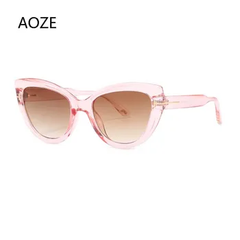 2020 Nowe mody luksusowej marki projektant Tom Cat Eye okulary Kobiety негабаритная ramka vintage okulary oculos de sol UV400