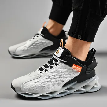 2020 moda lekkie buty do biegania oddychające Вулканизированные sportowe ostrza sznurowanie podeszwa sportowe obuwie męskie obuwie buty buty do biegania