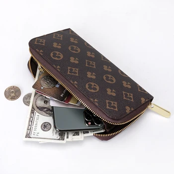 2020 nowy, luksusowy damski długi portfel i kopertówka torebka torby dla mężczyzn marki słynny projektant torebka mężczyźni zamek błyskawiczny portfel telefon torba