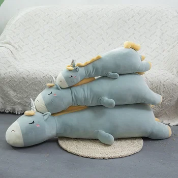 2020 nowy pluszowy miś zabawka 70 cm długości sypialnia poduszka nadziewane zwierząt Jednorożec rzucić poduszkę dekoracji domu prezent dla dziewczyny