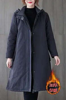 2020 pikowana płaszcz zimowy bardzo duże rozmiary odzież Damska długa, bawełniana pikowana kurtka casual gruba parku wiatrówka y1018