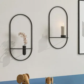 2020 sztuka współczesna 3D ścienny świecznik geometryczny herbata światło, wystrój domu rzemiosła dekoracje ślubne