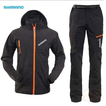 2021 nowy Shimanos wędkarskie strój wiosna jesień męskie oddychające szybkoschnące stałe odkryty, Wędkarstwo kurtka spodnie dla wędkarzy odzież