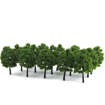 20szt 9cm krajobraz krajobraz model drzewa (ciemny zielony)
