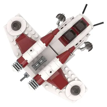 246 szt. MOC klocki Star Set Wars Mini The Republic Gunship Model Diy Toy Fighter cegły zabawki dla dzieci dla dzieci prezent