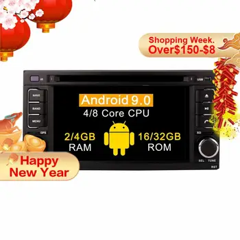 2Din radioodtwarzacz samochodowy GPS odtwarzacz multimedialny z systemem Android w wersji 9.0 do Subaru Forester 2008-2013 BT 4G+64G Octa Core dvd radio Navigation headunit