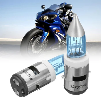 2szt BA20D xenon białe światło żarówki led o wysokiej mocy motocykl reflektory lampy skuter motocykl 35 Watów światła