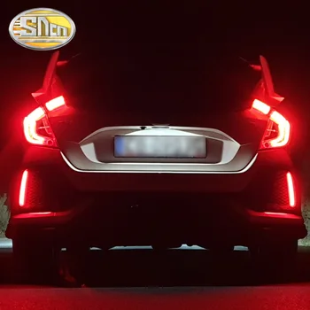2szt do hatchbacka Honda Civic 2016-220 wielofunkcyjny led tylne światło przeciwmgłowe automatyczny stop-sygnał dynamiczny reflektor kierunkowskaz