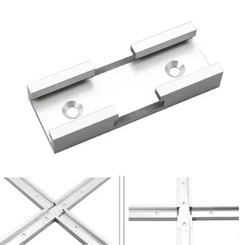 2szt w kształcie litery T skrzyżowanie zestaw aluminiowy w kształcie litery T gniazdo przyłączeniowe części narzędzia do obróbki drewna