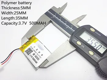 3.7 500 mah 502535 litowo - polimerowy akumulator litowo-jonowy akumulator litowo-jonowy do Mp3 MP4 MP5 GPS mobile bluetooth
