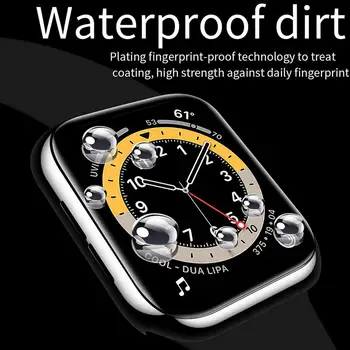 3 szt 3D pełne pokrycie hartowane szkło dla Apple Watch Series 6 40 44 mm ochraniacz ekranu dla 6 Mc Smart Watch folia ochronna