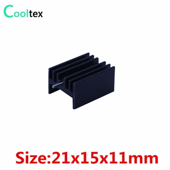 (30 szt./lot) 21x15x11mm IC heatsink TO-220 TO220 Triode heat sink integrated circuit