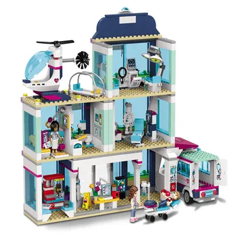 37036 932шт szpital konstruktor model zestaw klocków kompatybilnych klocki LEGO, zabawki dla chłopców, dziewcząt, dzieci symulacji