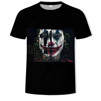 3D drukowane t-shirt mężczyźni Joker osoba na co dzień O-neck koszulka męska pajac z długim rękawem śmieszne koszulki Męskie 2019 lato meble ubrania 6XL