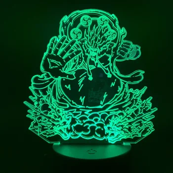 3D lampa jeden kawałek światła do pokoju dziecięcego kreskówka lampka nocna zmiana koloru na żywo wyposażenie pokoju w twórczy kontrolna czujnik dotykowy Led