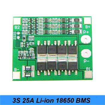 3S 25A 40A BMS PCM bateria Ochronna opłata BMS PCM z równowagą dla li-ion akumulator modułowa wkrętarka Li-ion 18650