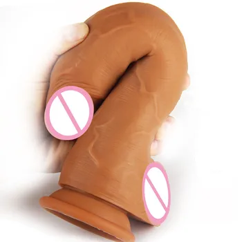 45/53 mm ogromny didlo flesh dick gode dildo realistyczne silikonowy miękki penis lesbijką duża przyssawka relaksacyjny, sex klasyczny strapon anal dildo dla kobiet sextoys