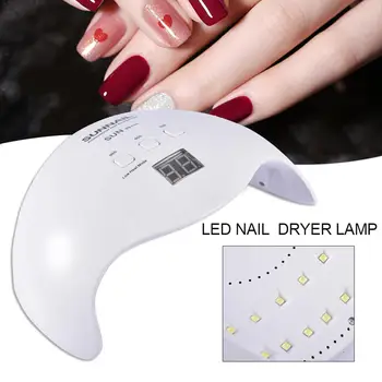 48W LED UV Gel Nail Dryer 21 LED Lamp Dryer For Drying Gel Nail Polish Auto Sensor 30S 60S 90S Timed Nail Art Manicure Tools