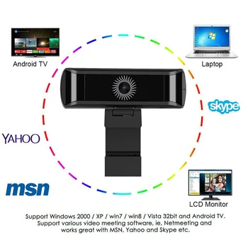 4K HD 1080P autofocus webcam kamera wbudowany mikrofon USB kamera zajęcia komputerowe czat połączenie pulpitu lub przenośnej kamery