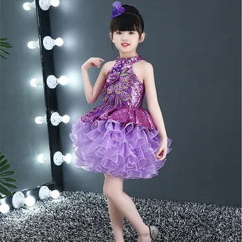 5 Kolorów Tiulu Ciastko Sukienki Dziewczyna Ceremonia Piękna Dziewczyna Kostium Dziecko Kwiat Suknie Ślubne Rhinestone Kwiat Suknia Dzieci
