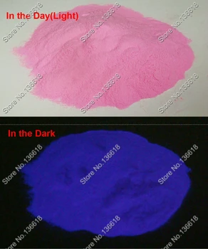 50 g/worek x fioletowy kolor luminofor świecący pył proszek świeci w ciemności фотолюминесцентный pigment w proszku
