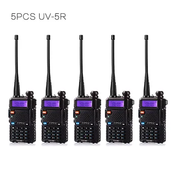 5SZT BaoFeng UV-5R Walkie Talkie dwustronny wersja aktualizacji radio baofeng uv5r 128CH 5W VHF 136-174 Mhz UHF i 400-520 Mhz