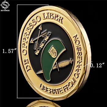 5szt grupa sił specjalnych Zielone berety De Oppresso Liber uwolnić od ucisku armię USA wojskowy wyzwanie moneta kolekcjonerska