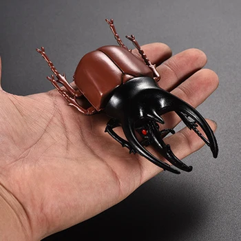 6 szt. nietoksyczne symulacja żuk owad modelu dzieci dorosłe zabawki Halloween prank sztuczka rekwizyty prezent dla dzieci