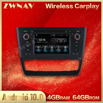 64G Carplay Android 10.0 ekran samochodowy odtwarzacz multimedialny dla BMW serii 1 2004-2019 GPS NAVIGATIONAuto audio Radio stereo głowicy