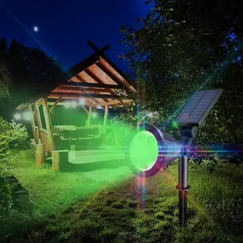 7 LED Solar Lawn Lamp Spotlight Wodoodporny Light Control tego. chodzi Floor Garden Light Outdoor Adjustable Landscape Garden Lamp