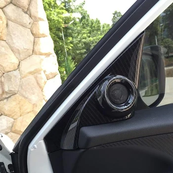 ABS włókno węglowe wnętrze drzwi przednie głośnik okno wspornik pokrywa wykończenie Honda Civic 2016-2019 sedan 10. generacji 2-Pc