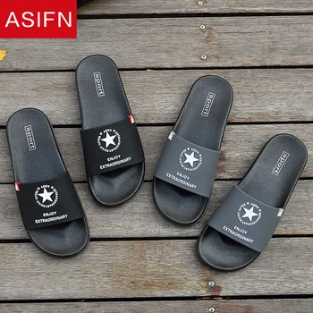 ASIFN męskie kapcie lato plaża klapki antypoślizgowe sportowe sandały Damskie modne buty na świeżym powietrzu mężczyźni Zapatos Hombre męskie zjeżdżalnie