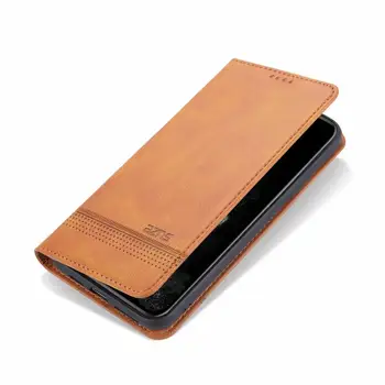 AZNS magnetyczny ssący portfel etui dla iPhone 12Mini 11 Pro XS MAX XR X 8 7 6S 6Plus SE 2020 skórzany flip wizytownik etui do telefonu