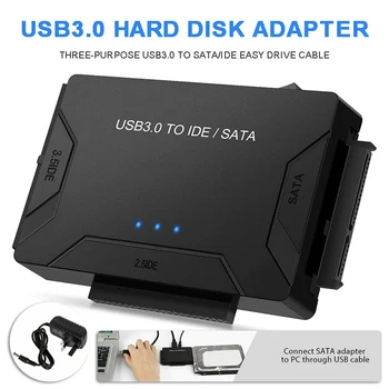 Adapter dysku twardego USB 3.0 to IDE SATA konwerter kabel do komputera zewnętrzny napęd optyczny części transmisji danych na HDD, SSD, DVD-ROM