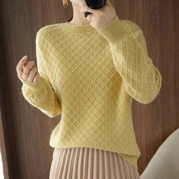 Adohon 2020 kobieta zima kaszmiru sweter jesień dzianiny swetry wysokiej jakości ciepły kobiecy zgrubienie O-neck